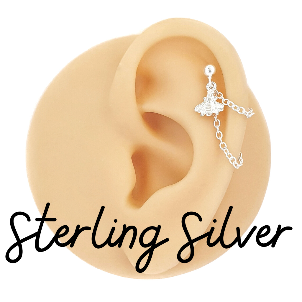 Helix piercing chain on sale earring