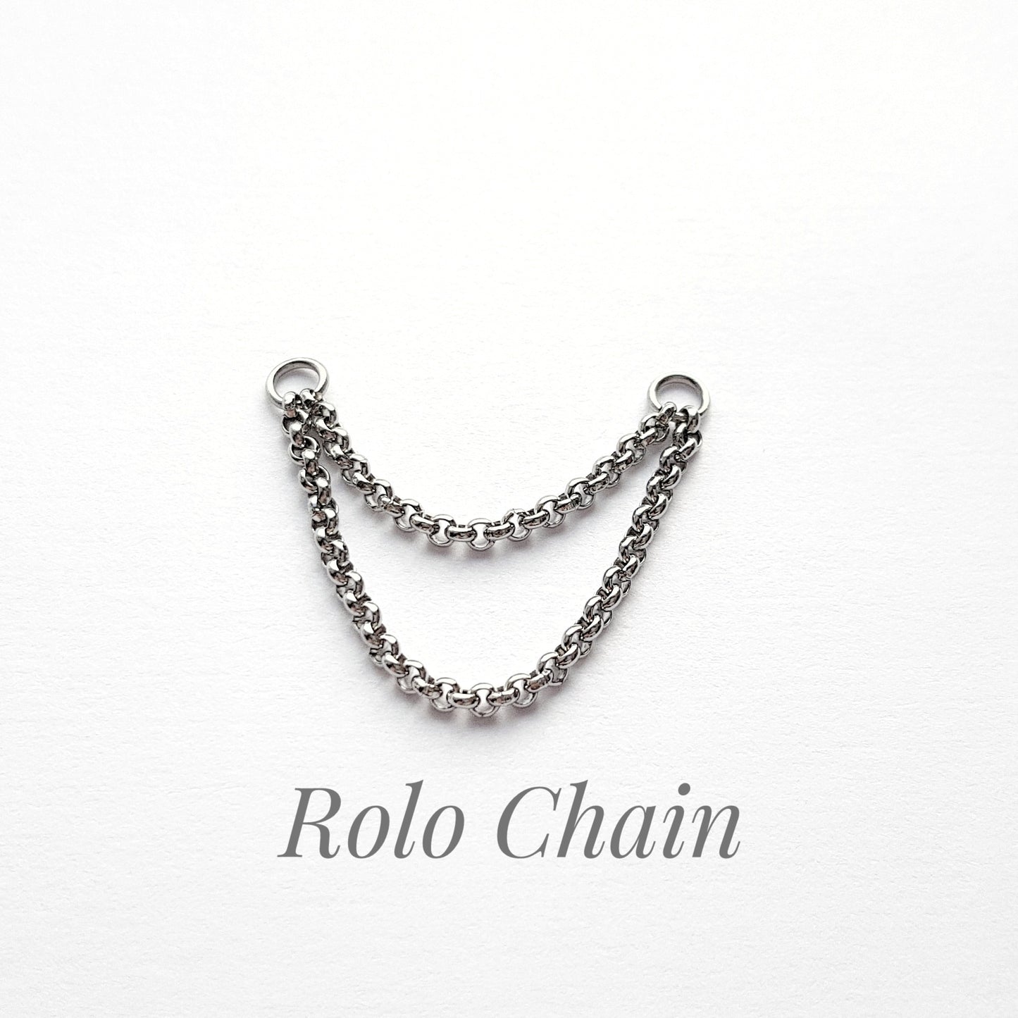 Stainless Steel Chains for Barbell Labret Hoops Ear Chains