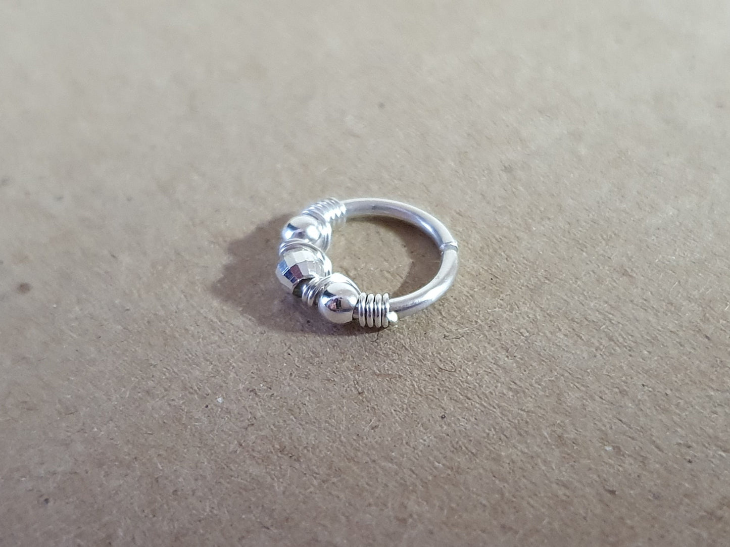 16g cartilage hoop sterling silver