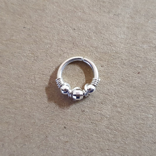 16g cartilage hoop sterling silver