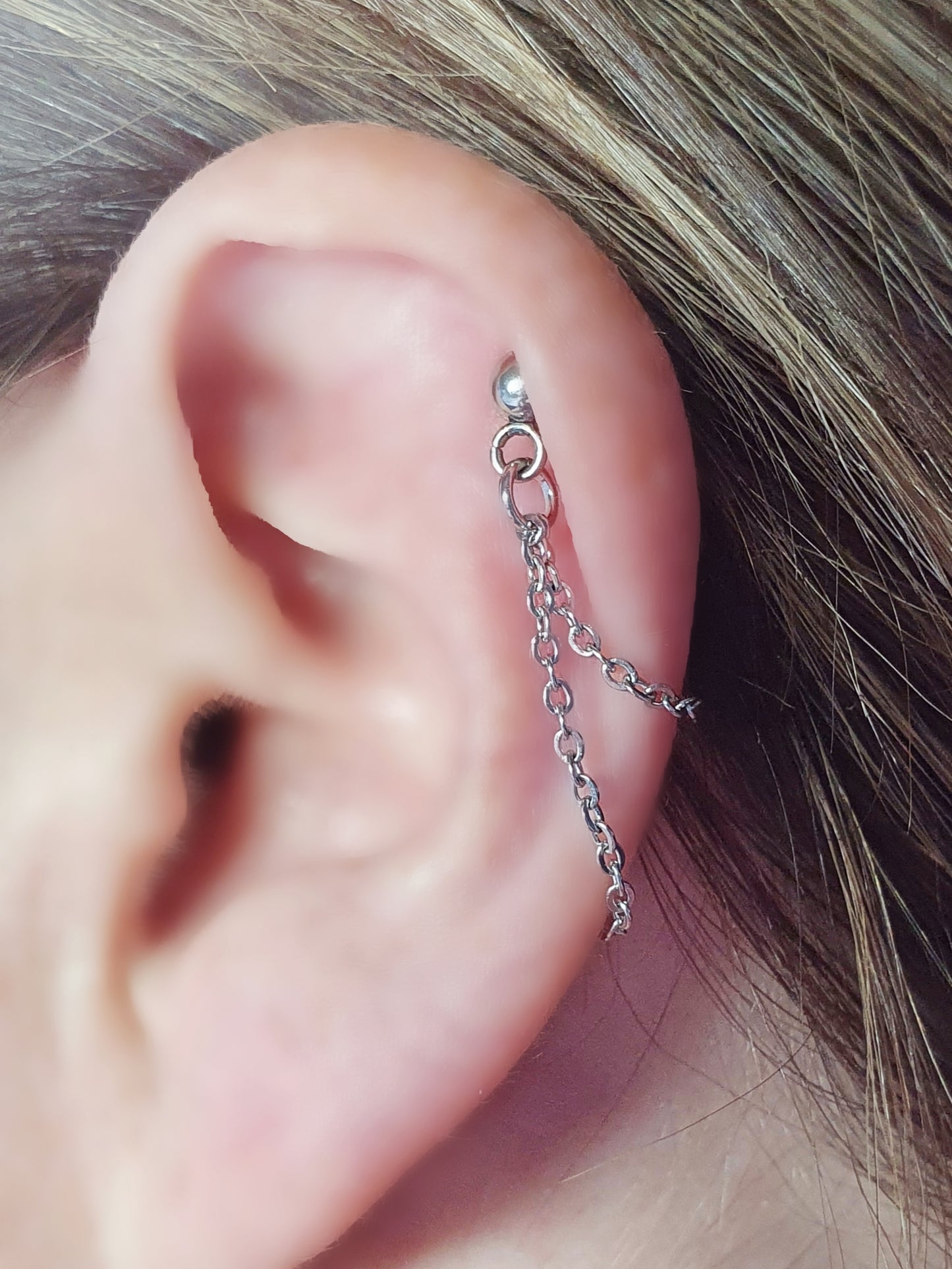 Trace Chain Stainless Steel Helix Cartilage Earring