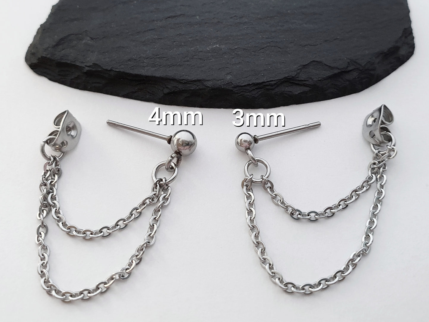 Trace Chain Stainless Steel Helix Cartilage Earring