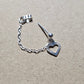 Sterling Silver Hollow Heart Helix Cartilage Earring