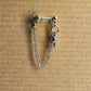 Stainless Steel Mushroom Cartilage Chain Earring