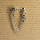 Stainless Steel Hollow Star Cartilage Chain Earring