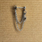 Moon and Star Charm Stainless Steel Cartilage Earring