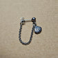 Stainless Steel Shell Cartilage Chain Earring