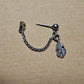 Stainless Steel Feather Cartilage Chain Earring