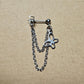 Butterfly Charm Stainless Steel Cartilage Earring