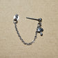 Stainless Steel Mushroom Cartilage Chain Earring