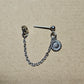 Stainless Steel Flower Cartilage Chain Earring