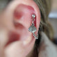 Stainless Steel Shell Cartilage Chain Earring