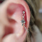 Stainless Steel Mushroom Cartilage Chain Earring