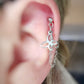 Butterfly Charm Stainless Steel Cartilage Earring