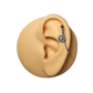Stainless Steel Flower Cartilage Chain Earring
