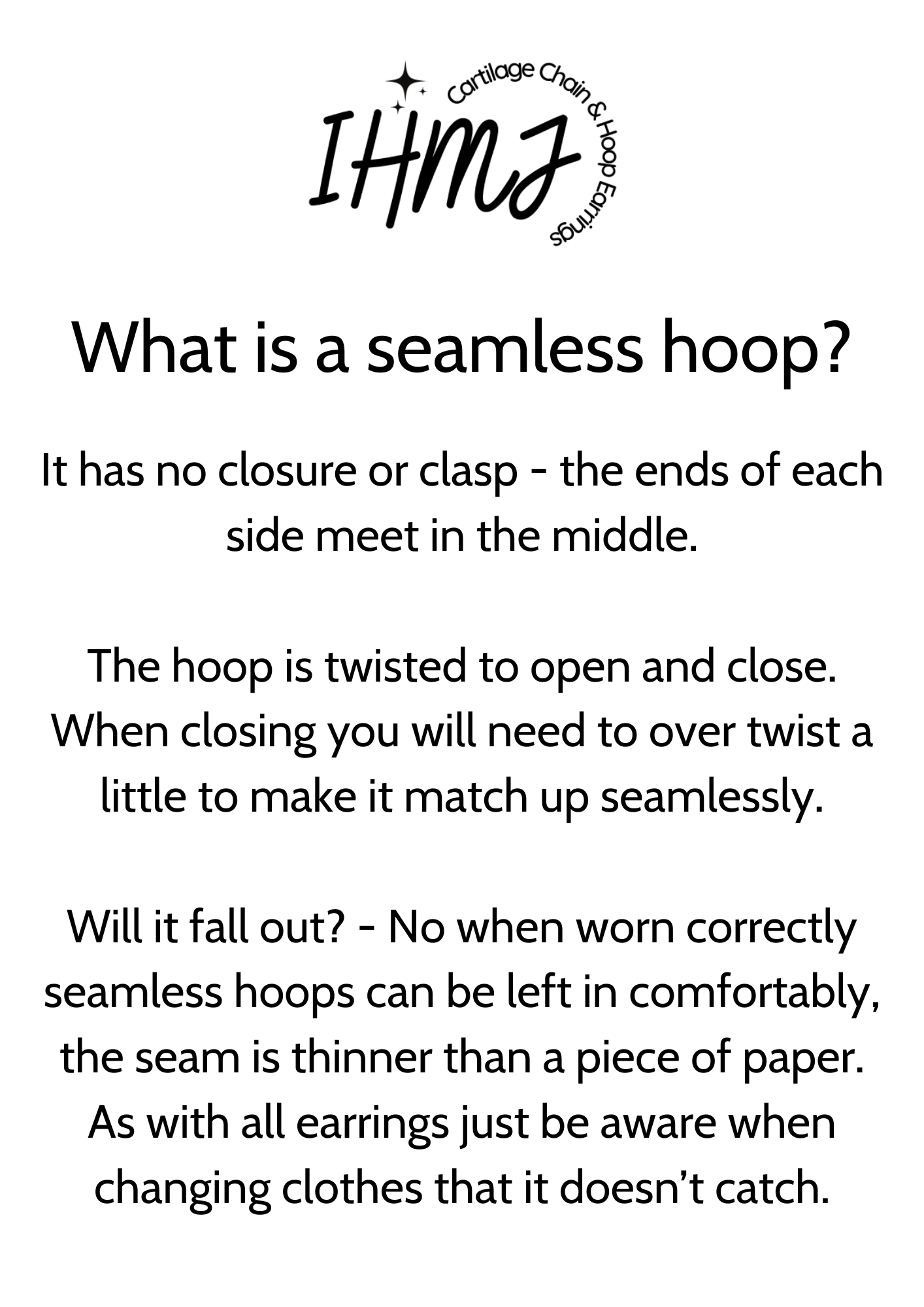 Sterling Silver Cartilage Seamless Hoop Earring with Silver and Sparkly Beads. 8mm or 10mm 