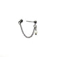 Mother of pearl stainless steel chain earring