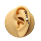 Mother of pearl stainless steel chain earring