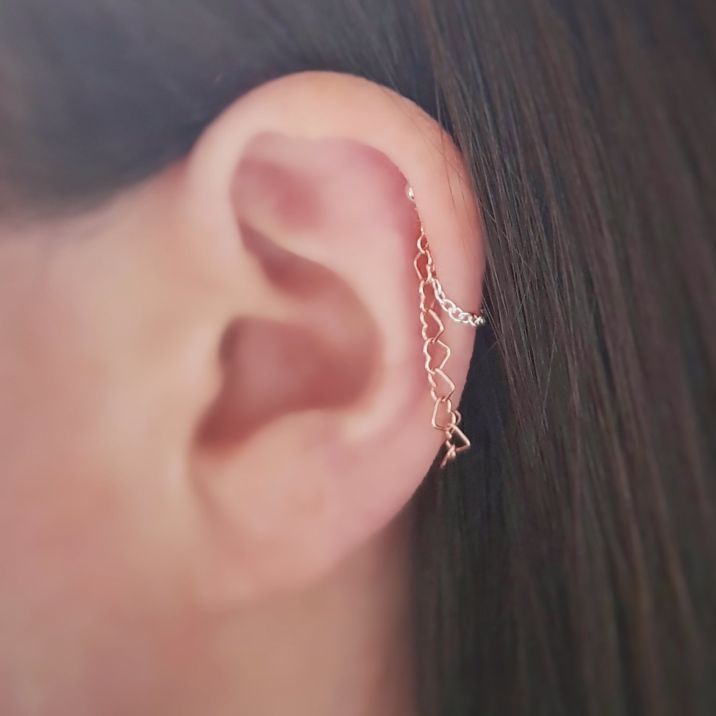 Rose deals helix earring