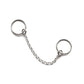 Industrial Scaffold Chain Earring. Hoop and Chain. 925 Sterling Silver. 8mm 10mm