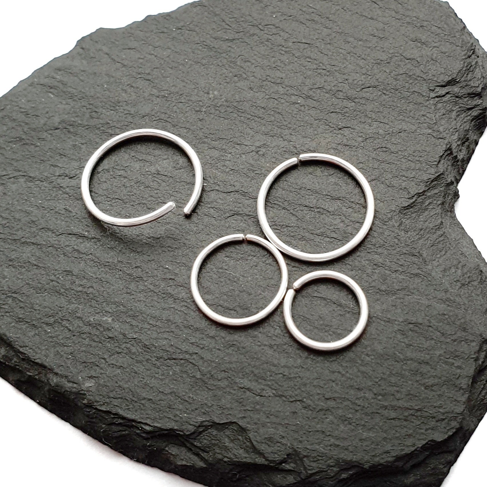 Sterling silver sale 6mm hoop earrings