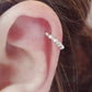 Sterling silver cartilage hoop earring