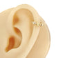 Gold cartilage hoop earring