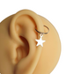 20g Star Charm 14k Gold Filled Cartilage Hoop