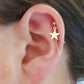 gold filled star helix cartilage earring