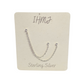 Triple Piercing Helix to Double Lobe Chain Earring. Sterling Silver