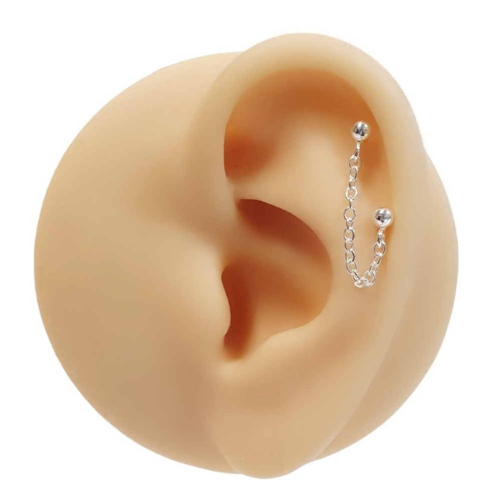 connector chain earring helix