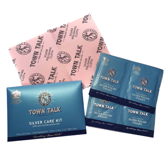 town talk silver care kit polishing cloth tissues